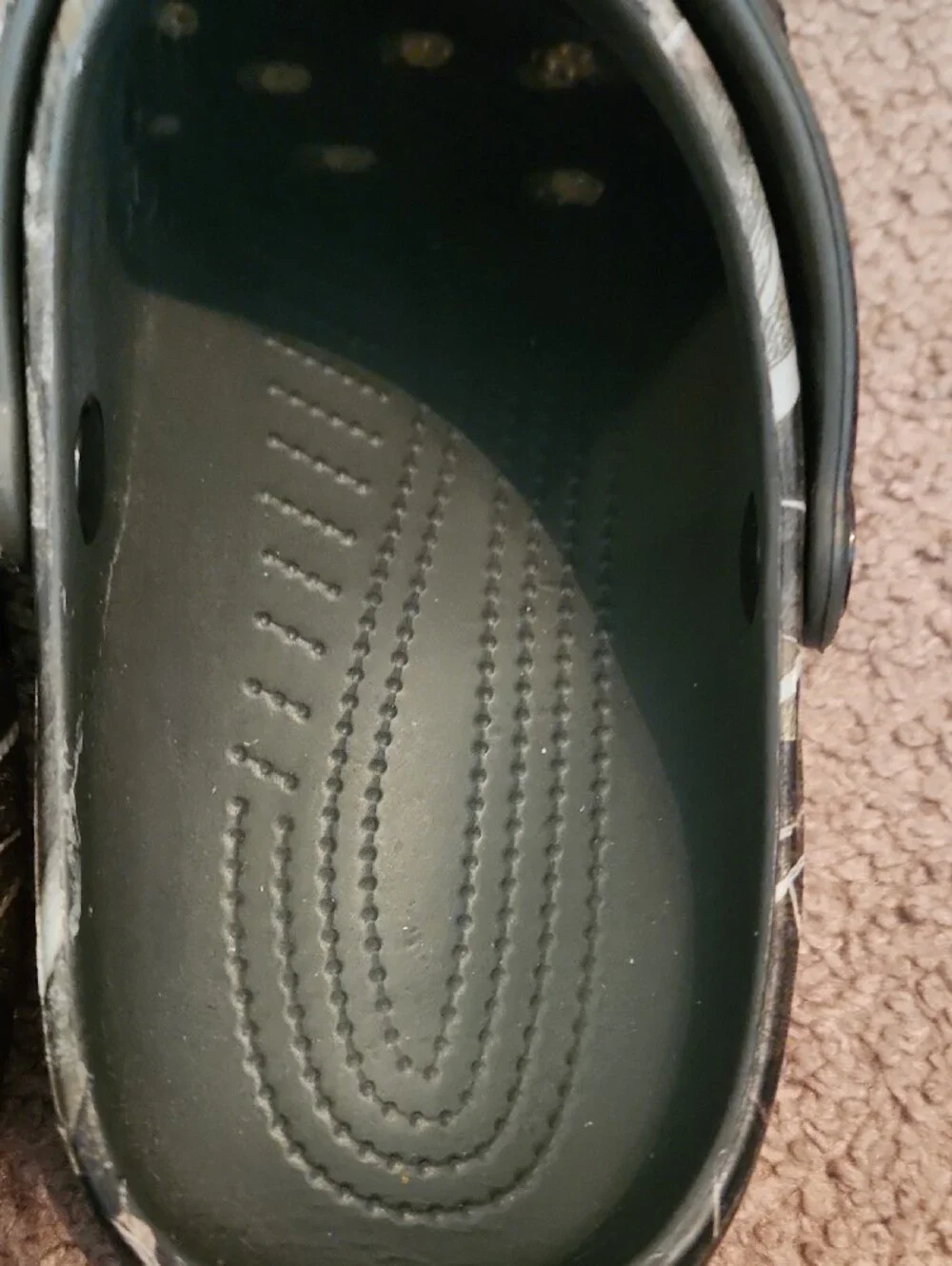 Camo Slip-On Comfort Clogs - Green